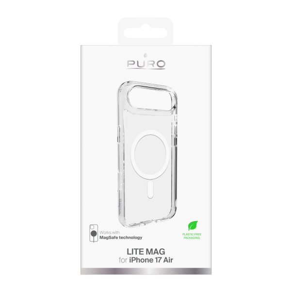 1032414-2-etui-case-na-iphone-17-air-tpu-pc-lite-magsafe-puro-hurtownia-dropshipping.jpg iPhone 17 Air TPU PC Lite MagSafe aizmugurējais vāciņš - caurspīdīgs balts gredzens