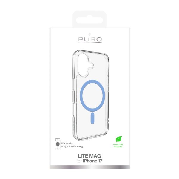 1032418-2-etui-plecki-case-na-iphone-17-tpu-pc-lite-mag-mags-puro-hurtownia-dropshipping.jpg iPhone 17 TPU PC Lite MagSafe aizmugurējais vāciņš - caurspīdīgs zils gredzens