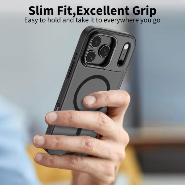 iPhone 17 Pro Max MagStand MagSafe aizmugurējais vāciņš - matēti melns