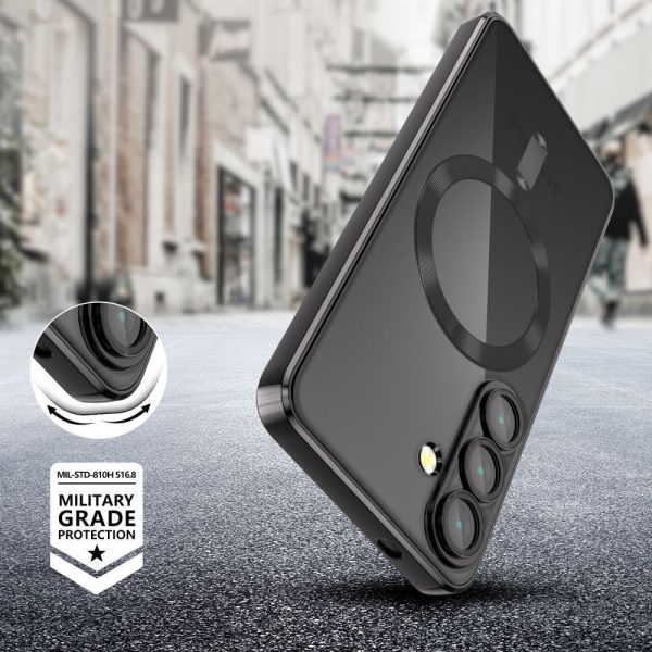 Samsung Galaxy S25 FE MagFlex MagSafe aizmugurējais vāciņš - melns