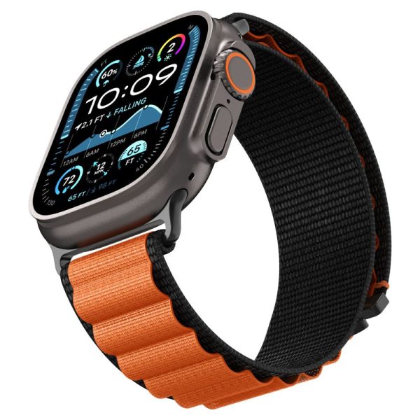 Apple Watch Band 44/45/46/49 mm WBF1 - melna un oranža