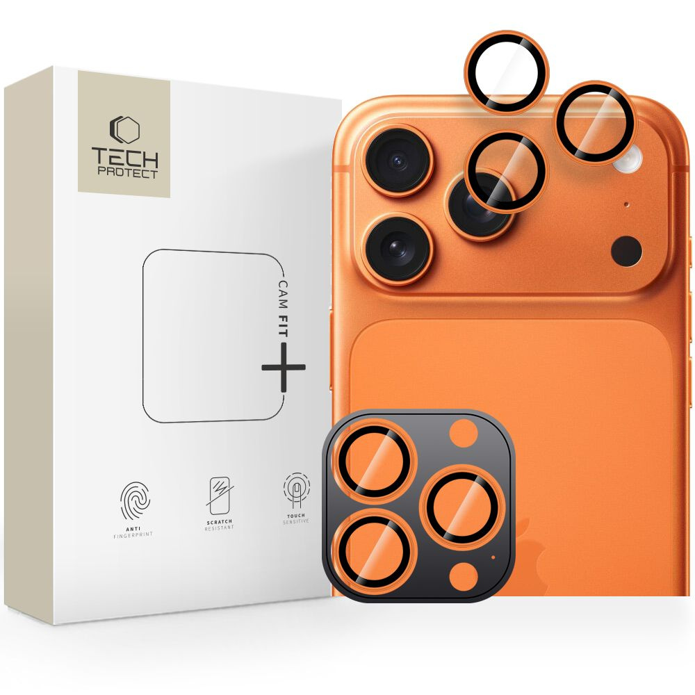 Kameras vāciņš iPhone 14 Pro / Max / 15 Pro / Max / 16 Pro / Max / 17 Pro / Max - oranžs