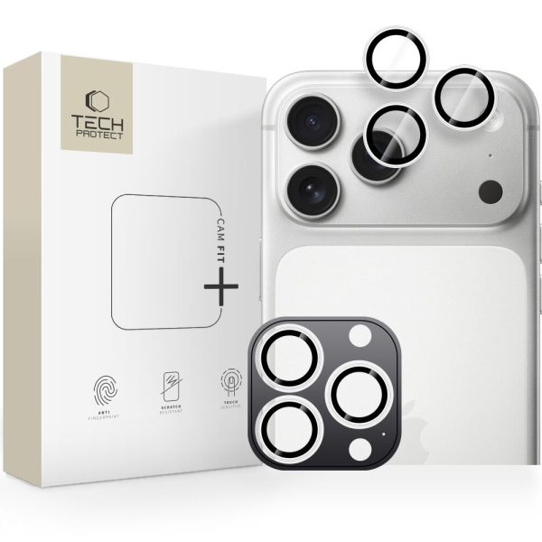 Kameras vāciņš iPhone 14 Pro / Max / 15 Pro / Max / 16 Pro / Max / 17 Pro / Max - sudrabs