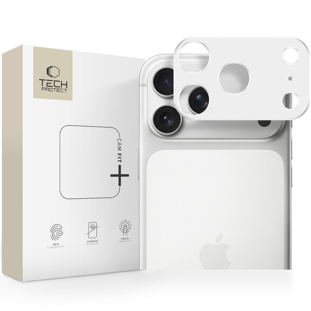 Camalloy Fit+ kameras vāciņš iPhone 17 Pro Max — sudrabs