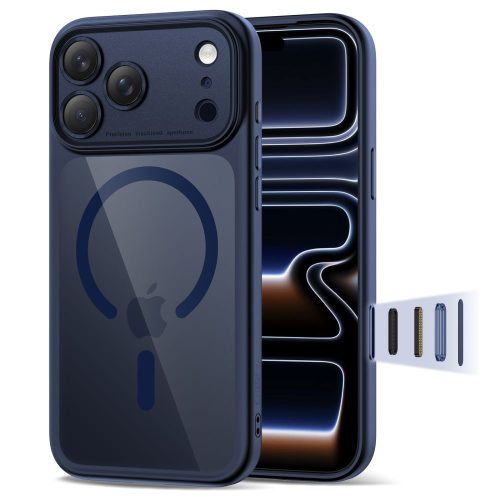 1032510-1-etui-pokrowiec-case-na-iphone-17-pro-magpeak-magsa-tech-protect-hurtownia-dropshipping.jpg iPhone 17 Pro Magpeak Magsafe CC vāciņš — caurspīdīgs, tumši zils