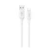 USB-A - iPhone Lightning 6A kabelis 1,2 m - balts