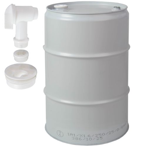 1032516-10-beczka-stalowa-th-60l-korki-2-3-4-cala-z-kranikiem-atest-szara-hurtownia-dropshipping.jpg Tērauda metāla muca TH 60L, 2 un 3/4 aizbāžņi, ar krānu, sertificēta - PELĒKA