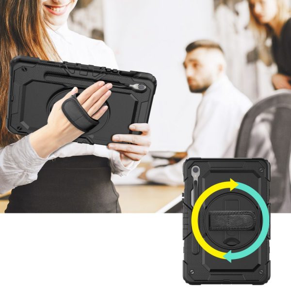 1032518-5-etui-z-podstawka-uchwytem-smycza-tab-s9-tech-protect-hurtownia-dropshipping.jpg Vāciņš ar statīvu un aukliņu Samsung Galaxy Tab S9 FE 10.9'' X510 / X516B Solid360 - melns