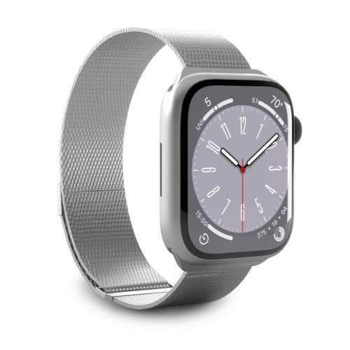 Apple Watch nerūsējošā tērauda Milanese Band 42 44 45 49 mm - sudraba