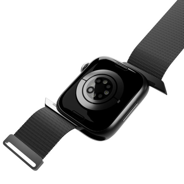 Apple Watch siksniņa 42 44 45 49 mm Milanese - melna