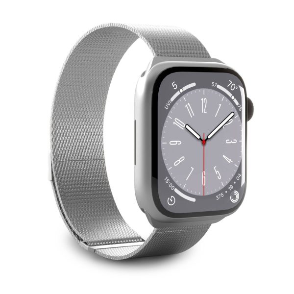 Apple Watch nerūsējošā tērauda Milanese siksniņa 38/40/41 mm - sudrabs