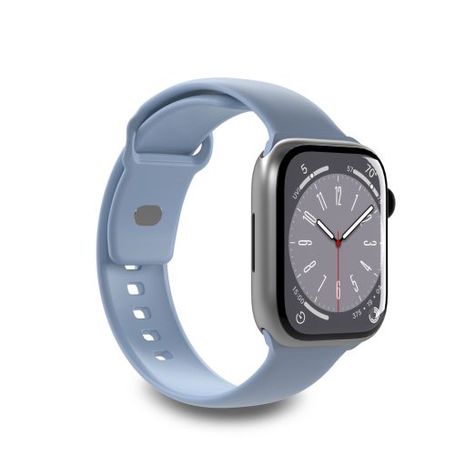 Silikona siksniņa Apple Watch 42 44 45 49 mm Icon gaiši zila - 2 gab.