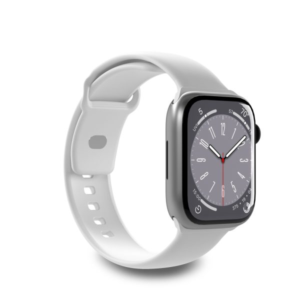 Silikona siksniņa Apple Watch 38 40 41 mm Icon balta - 2 gab.