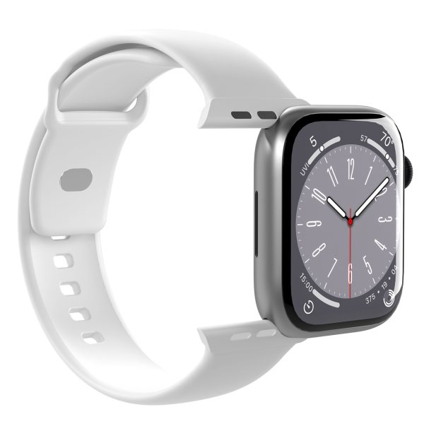 Silikona siksniņa Apple Watch 38 40 41 mm Icon balta - 2 gab.