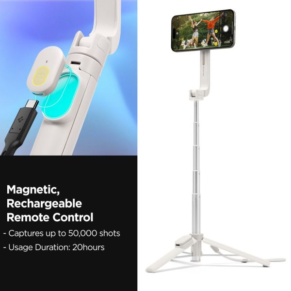 Selfiju nūja ar MagSafe Bluetooth statīvu - bēša