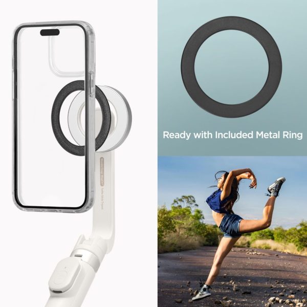 Selfiju nūja ar MagSafe Bluetooth statīvu - bēša