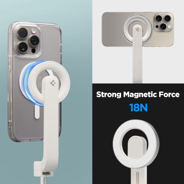 Selfiju nūja ar MagSafe Bluetooth statīvu - bēša