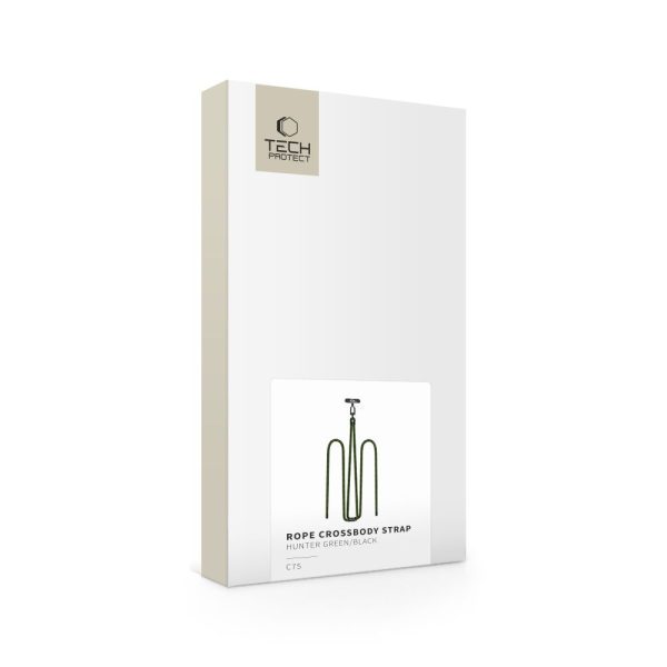 Viedtālruņa kulona kaklarota ar regulējamu aukliņu - olīvkrāsas