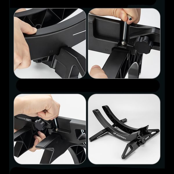 1032603-9-stojak-rowerowy-serwisowy-stabilny-na-kolo-wozinsky-hurtownia-dropshipping.jpg Stabils velosipēda remonta statīvs 3-8 cm velosipēda ritenim - melns