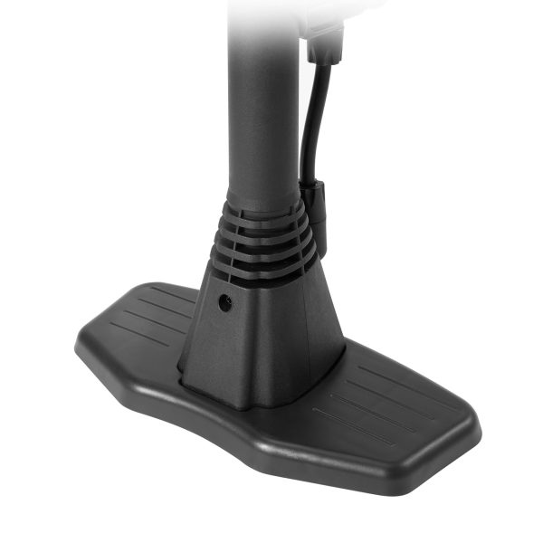 Velosipēda grīdas pumpis ar spiediena mērītāju 160 PSI 11 bar - melns