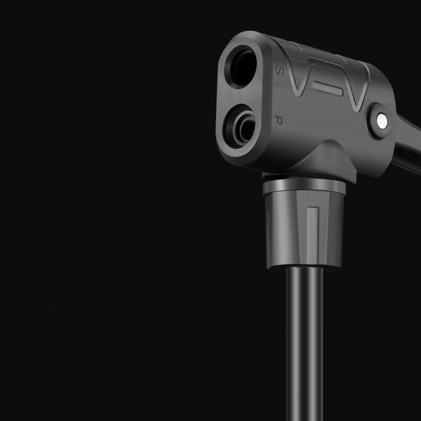 Velosipēda grīdas pumpis ar spiediena mērītāju 160 PSI 11 bar - melns