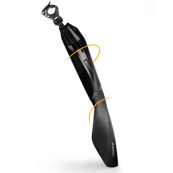 Universāls priekšējo un aizmugurējo dubļu sargu komplekts 24-28 collu riteņiem - melns