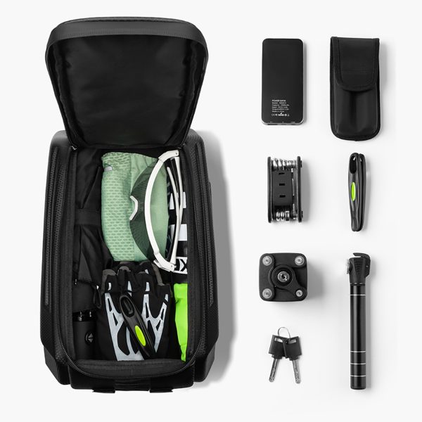 Stingra velosipēda soma bagāžniekam 9l - melna