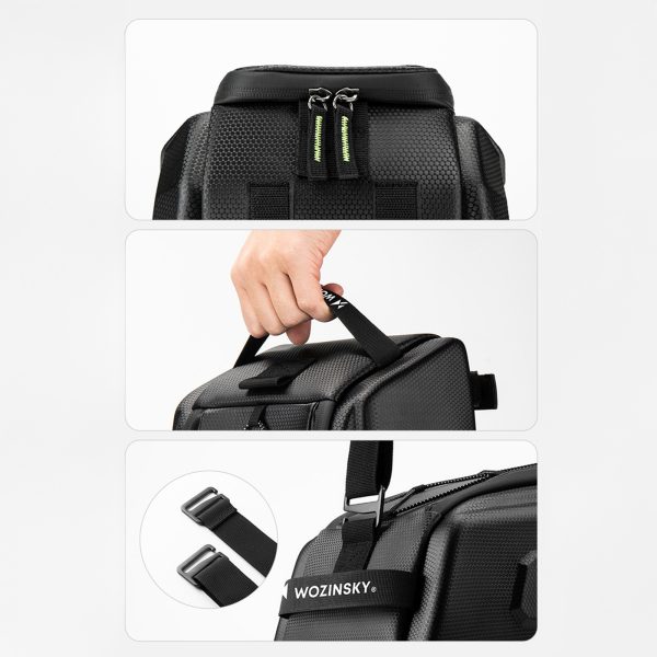 Stingra velosipēda soma bagāžniekam 9l - melna