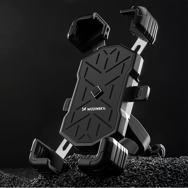 Velosipēda viedtālruņa turētājs uz stūres - melns