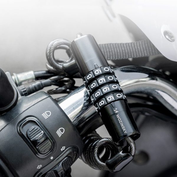 1032628-9-blokada-zapiecie-zabezpieczenie-do-roweru-kasku-wozinsky-hurtownia-dropshipping.jpg Velosipēda ķiveres slēdzene ar kodu - melna