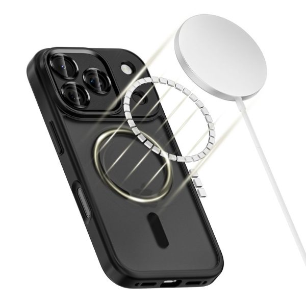 iPhone 17 Pro MagCam MagSafe aizsargvāciņš — matēti melns