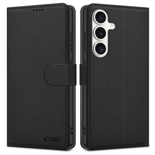 Mākslīgās ādas maciņš Samsung Galaxy S25 FE Wallet - melns