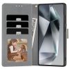 Mākslīgās ādas maciņš Samsung Galaxy A26 5G / A17 4G / 5G Wallet - margrietiņas ar lapām