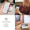 Mākslīgās ādas maciņš Samsung Galaxy A26 5G / A17 4G / 5G Wallet - margrietiņas ar lapām