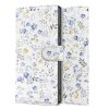 Mākslīgās ādas maciņš Samsung Galaxy A26 5G / A17 4G / 5G Wallet - margrietiņas ar lapām