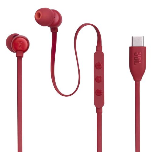 JBL Tune 310C USB-C vadu austiņas - sarkanas
