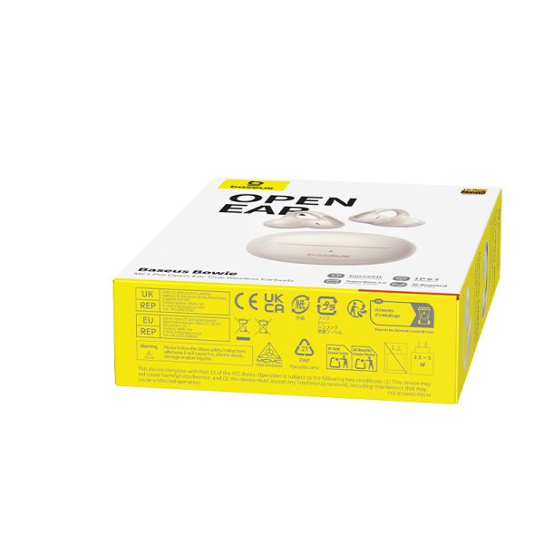 Bowie MC1 Pro OWS bezvadu austiņas ar atvērtu korpusu un klipšiem - baltas