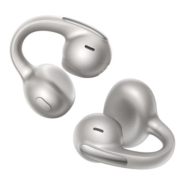 Bowie MC1 Pro OWS bezvadu austiņas ar atvērtu korpusu un klipšiem - sudrabkrāsas