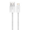 USB-A kabelis - iPhone Lightning Dynamic Series 2.4A 1m - Balts