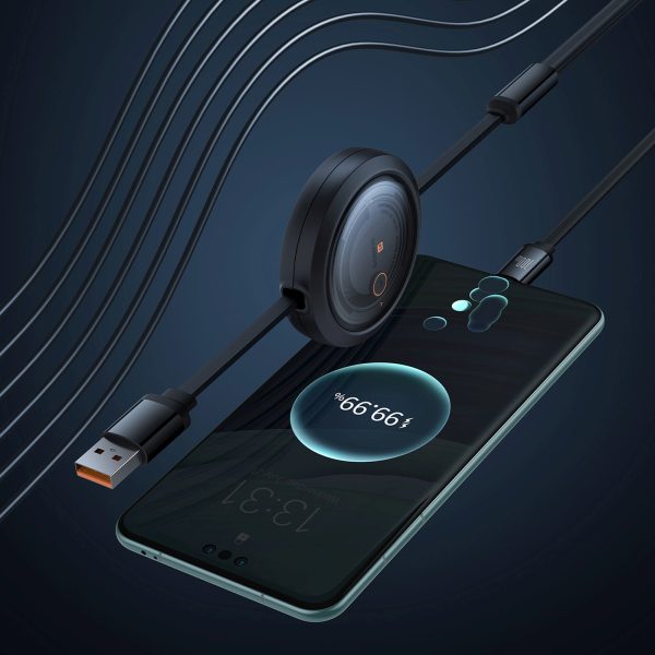 3-in-1 izvelkams kabelis USB-A - MicroUSB/Lightning/USB-C 100W 1.1m - melns