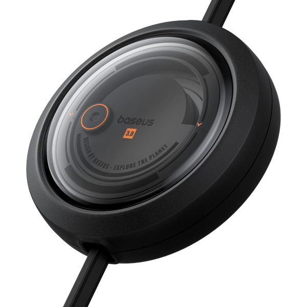 3-in-1 izvelkams kabelis USB-A - MicroUSB/Lightning/USB-C 100W 1.1m - melns