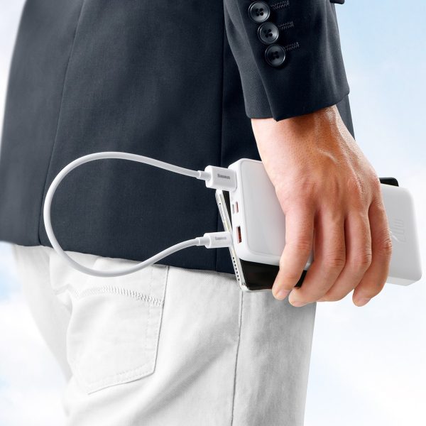 Superior Series 100W 25cm USB-A - USB-C kabelis - balts