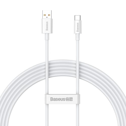 USB-A - USB-C Superior sērijas 100 W 1 m kabelis - balts