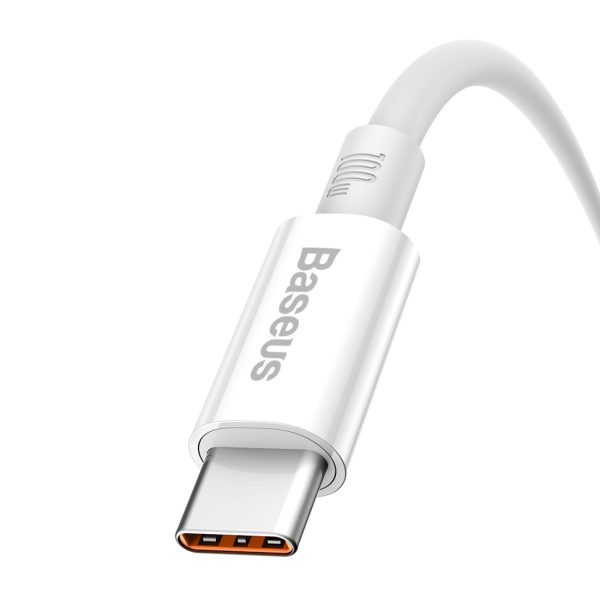 USB-A - USB-C Superior sērijas 100 W 1 m kabelis - balts