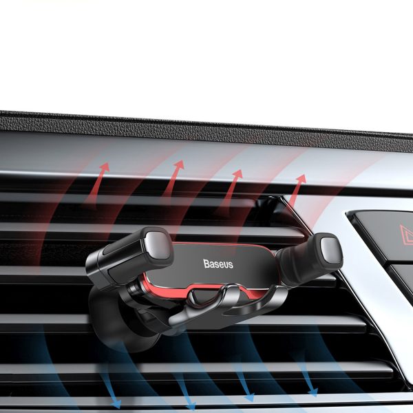 Gravity automašīnas telefona turētājs gaisa atverei - melns