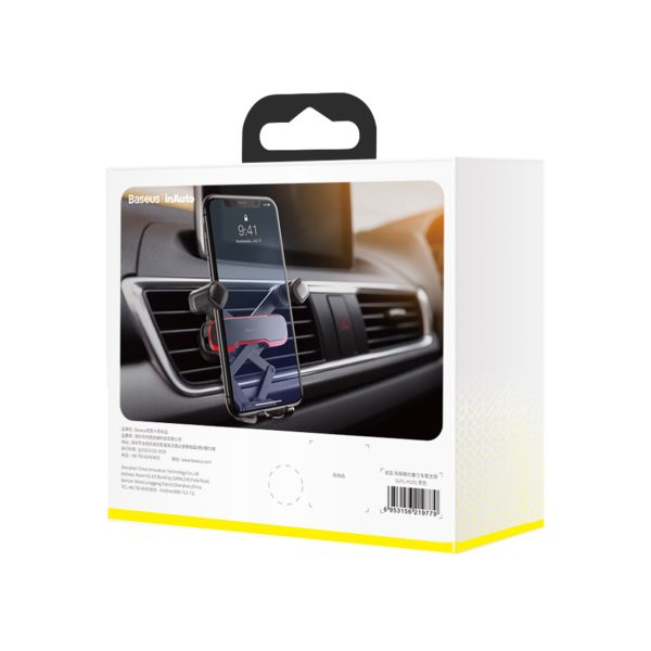 Gravity automašīnas telefona turētājs gaisa atverei - melns