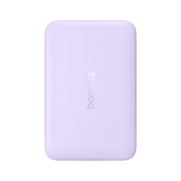 10000mAh 22.5W MagSafe induktīvais pārnēsājamais akumulators ar USB-C kabeli 20V/3A 0.3m - violets