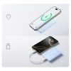 10000mAh 22.5W MagSafe induktīvais pārnēsājamais akumulators ar USB-C kabeli 20V/3A 0.3m - zils
