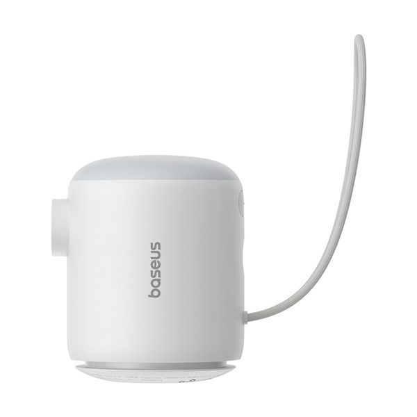 Pārnēsājams uzlādējams ceļojumu sūknis ar 4 USB-C uzgaļiem - balts