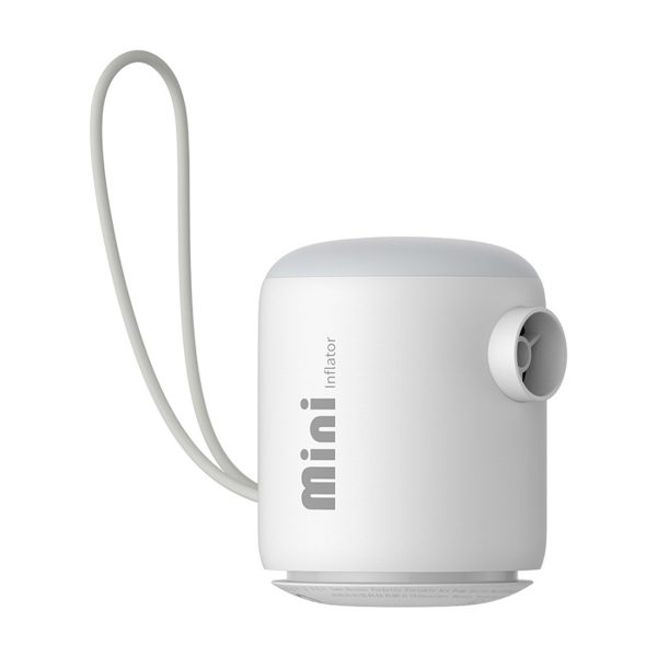 Pārnēsājams uzlādējams ceļojumu sūknis ar 4 USB-C uzgaļiem - balts